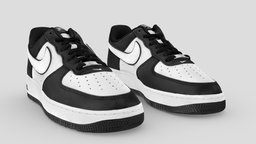 Nike Air Force 1 Low Panda fashion, secondlife, ar, shoes, nike, trainer, woman, footwear, sneaker, adidas, sims, jordan, apparel, streetwear, shoescan, character, man