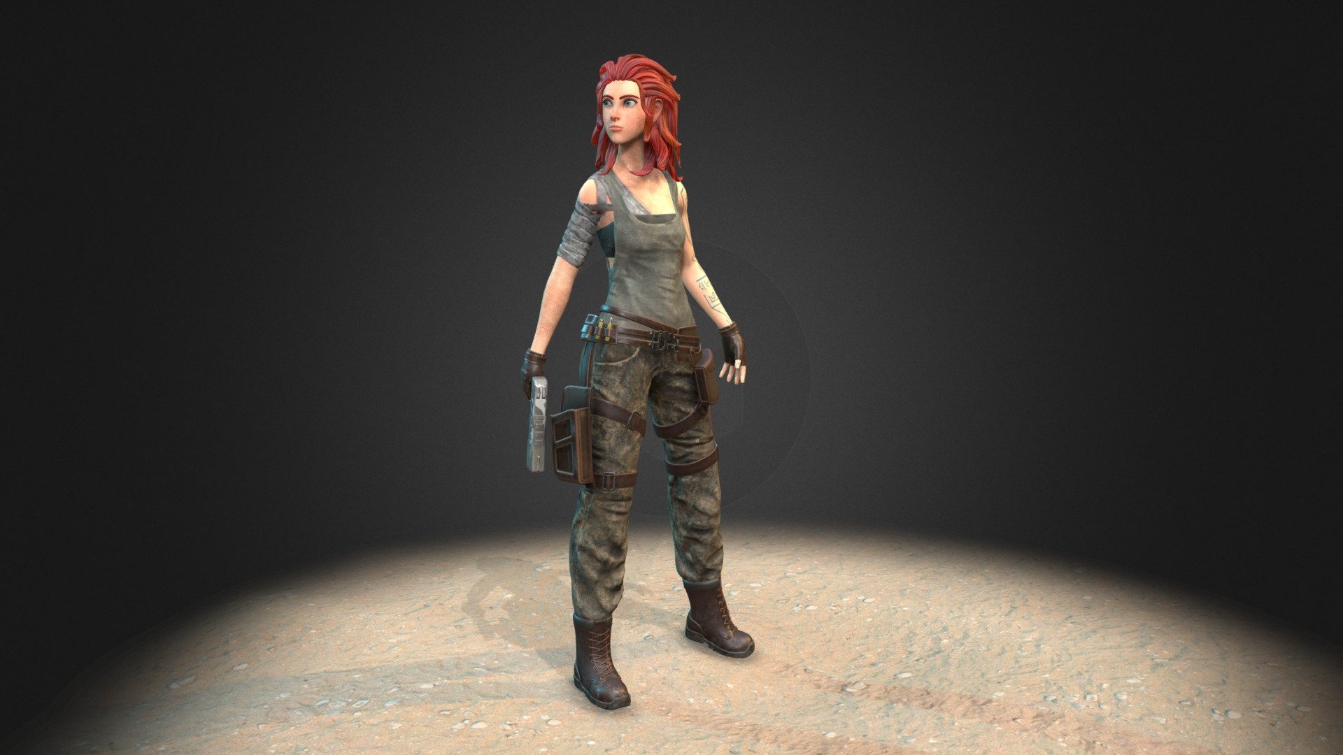 Model i made for the game character Artstation challenge &ldquo;beyond human