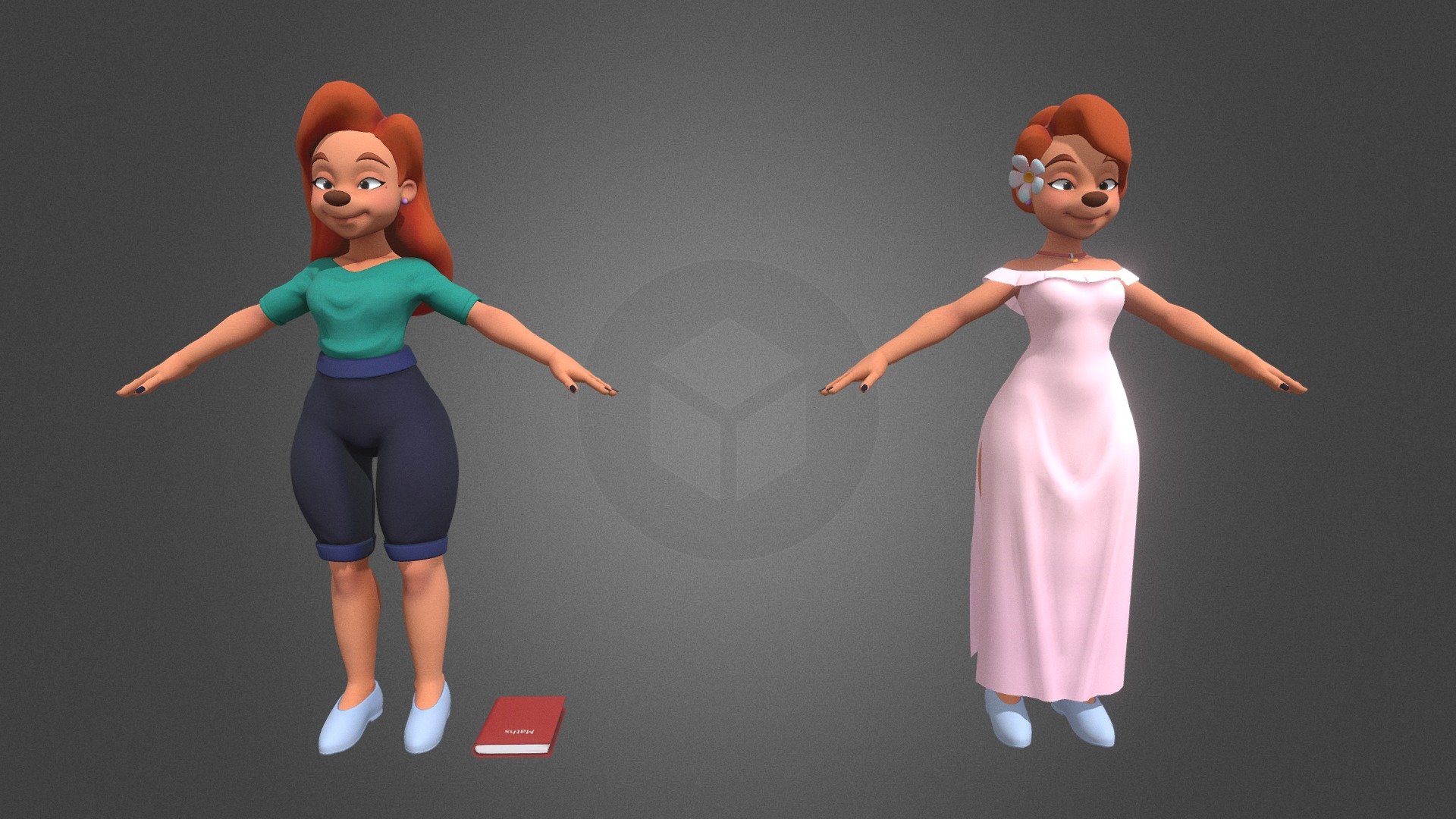 MARCH offer!
Two cloths version of Roxanne in T-pose, is not rigged, model and textured