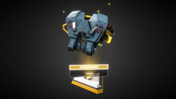 Pathfinder's Shield ― Lootbox Scene 3dcoat, pathfinder, mjmgraphicdesign, mjm, 3dsmax, shield, gameready, apexlegends, mjm-projet-bouclier-3d2