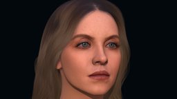Sydney Sweeney Low Poly sydney, web, actress, madame, cassie, sweeney, substancepainter, blender, zbrush