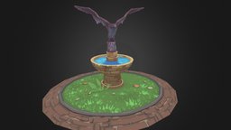TMNT Mutant Madness Eagle Fountain videogames, videogame, 3dart, tmnt, teenagemutantninjaturtles, styleized