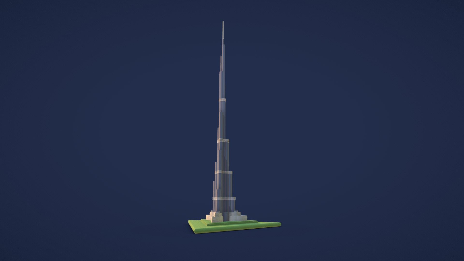 General:





skyscrapers in Dubai




cartoon world scale poly




Made entirely in Blender 2.93




Unique and simple shapes for 3D models.




The model is ready for 3D printing.




Cartoon Low Poly Burj Khalifa Dubai Landmark Scene




The height of this skyscraper is sharp



The zip archive:





Includes 3d format: BLEND / OBJ / FBX




texture




materials




Download at 525kB



Hope you like it.
If you have any question please free to contact me.