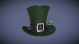 St. Patricks Day Leprechaun Hat green, virtual, hat, st, prop, fashion, ireland, party, day, vr, virtualreality, irish, props, hats, pattys, patricks, leprechaun, fashioned, virtual_reality, game-asset, shamrock, low-poly-model, props-assets, virtual-reality, vrchat, low-poly-game-assets, props-game, prop_modeling, fashion-design3d, props-game-assets, fashion-style, st-patricks-day, props-assets-environment-assets, low-poly, game, st-patty, irish-folklore, stpatricksday, party-supplies, paddys, noai, st-patricks
