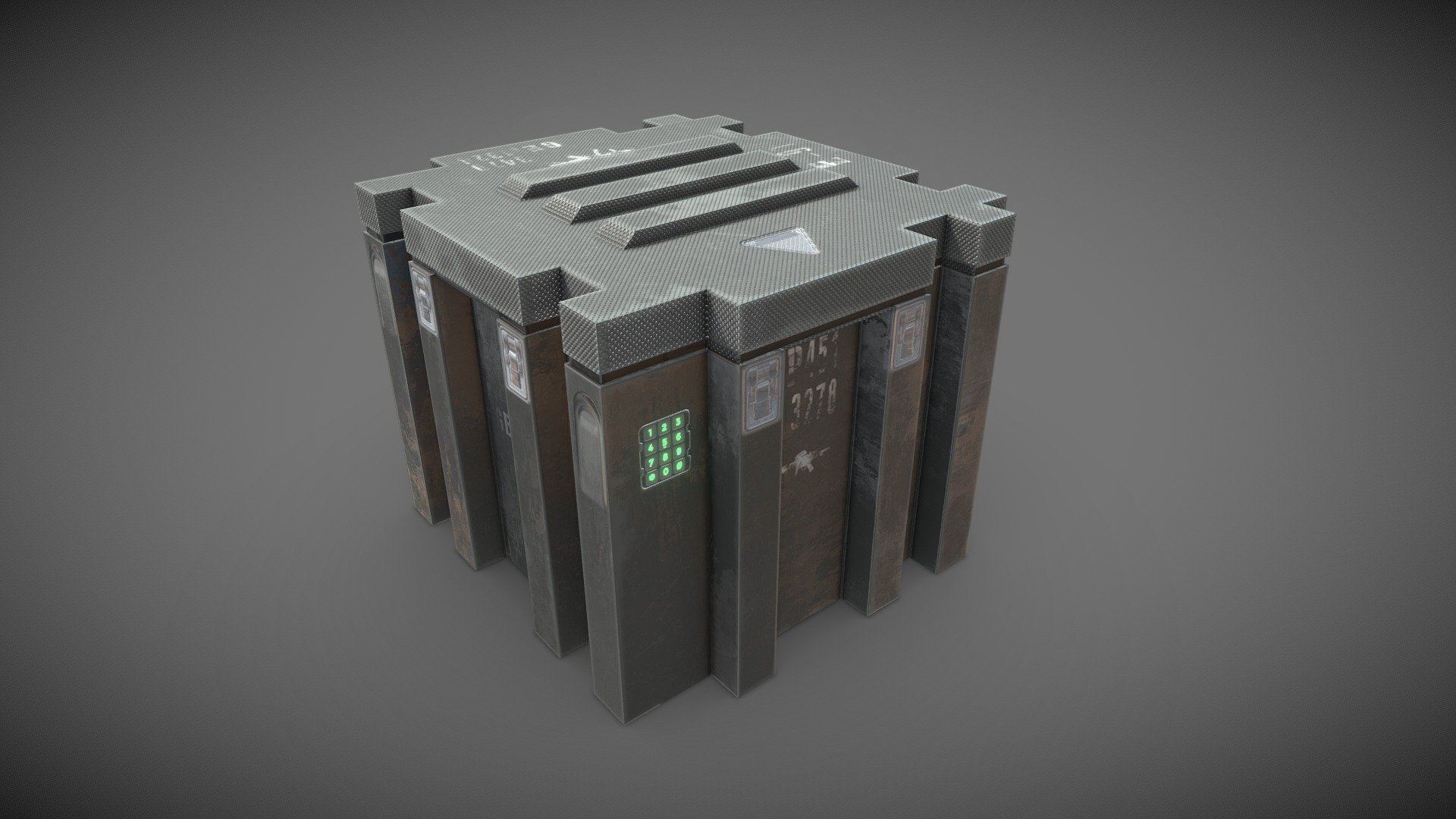 Military style box crate, handy prop for for any sort of environment.

PBR textures @4k