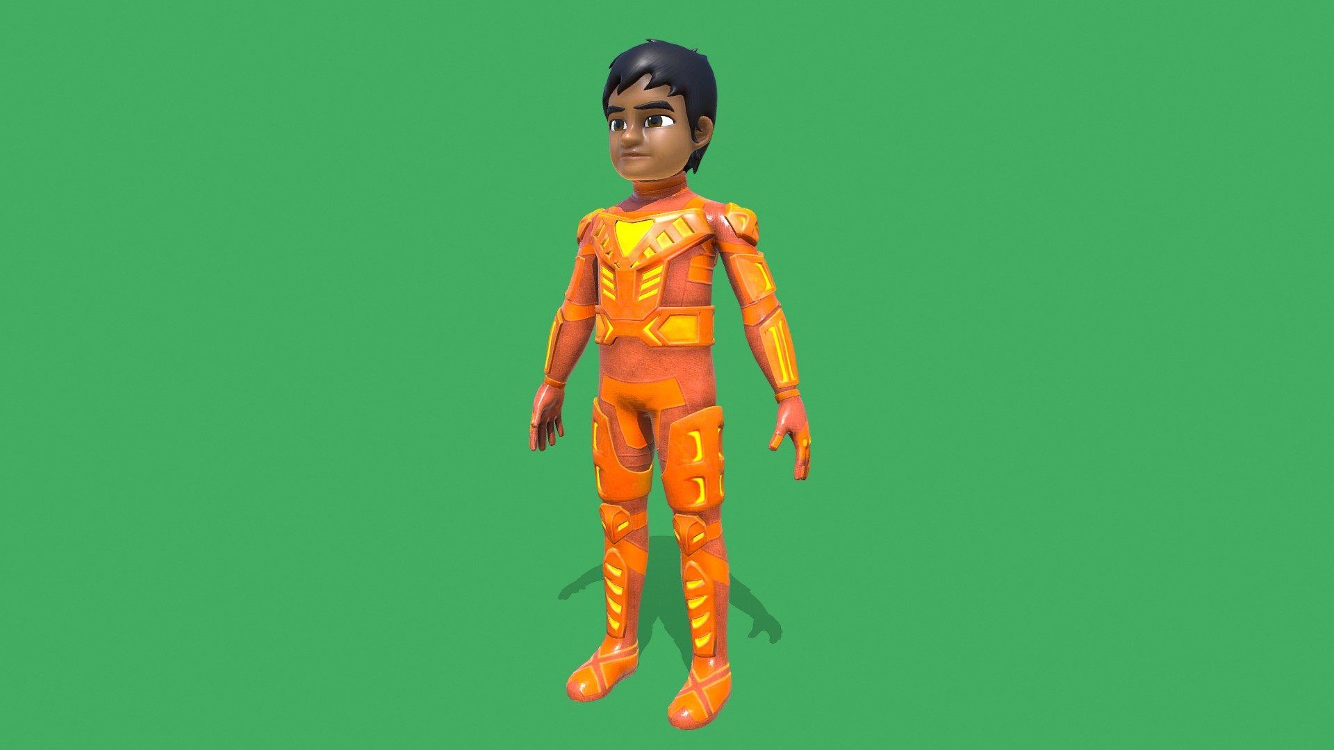 3D character (low poly) for Freewheelz animated series, produced in Keyframe studios.