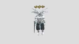 Divine General Mahoraga demon, muscles, scary, monters, bosscharacter, anime