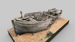 Dungeness Boat abandoned, fishing, scenery, junk, remote, beach, shingle, rotten, shabby, photogrammetry