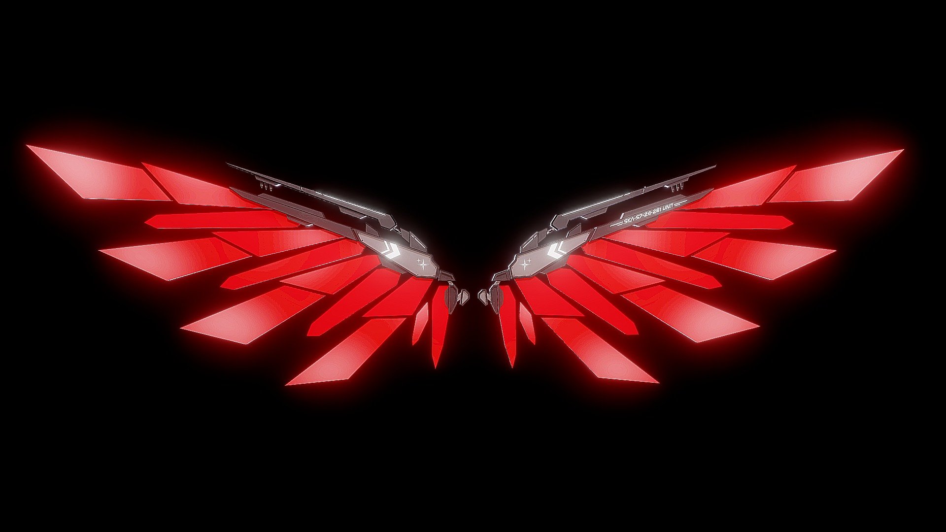 Low-poly Robot Wings (Black &amp; Red)

Assets for any genre of games.

Modeled in Maya.

Available Format: OBJ, FBX, MB.

Thank you so much for your interest!