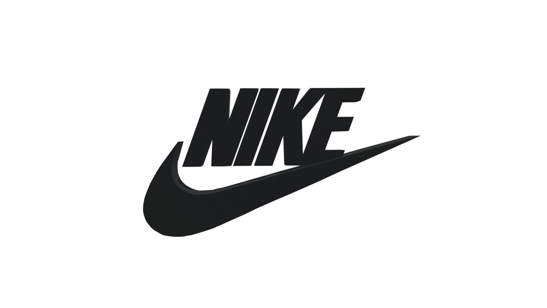 Logo Nike Black 
Made on Blender
