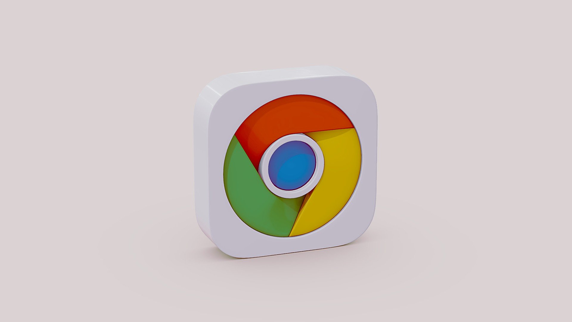 Google Chrome Logo 3d icon