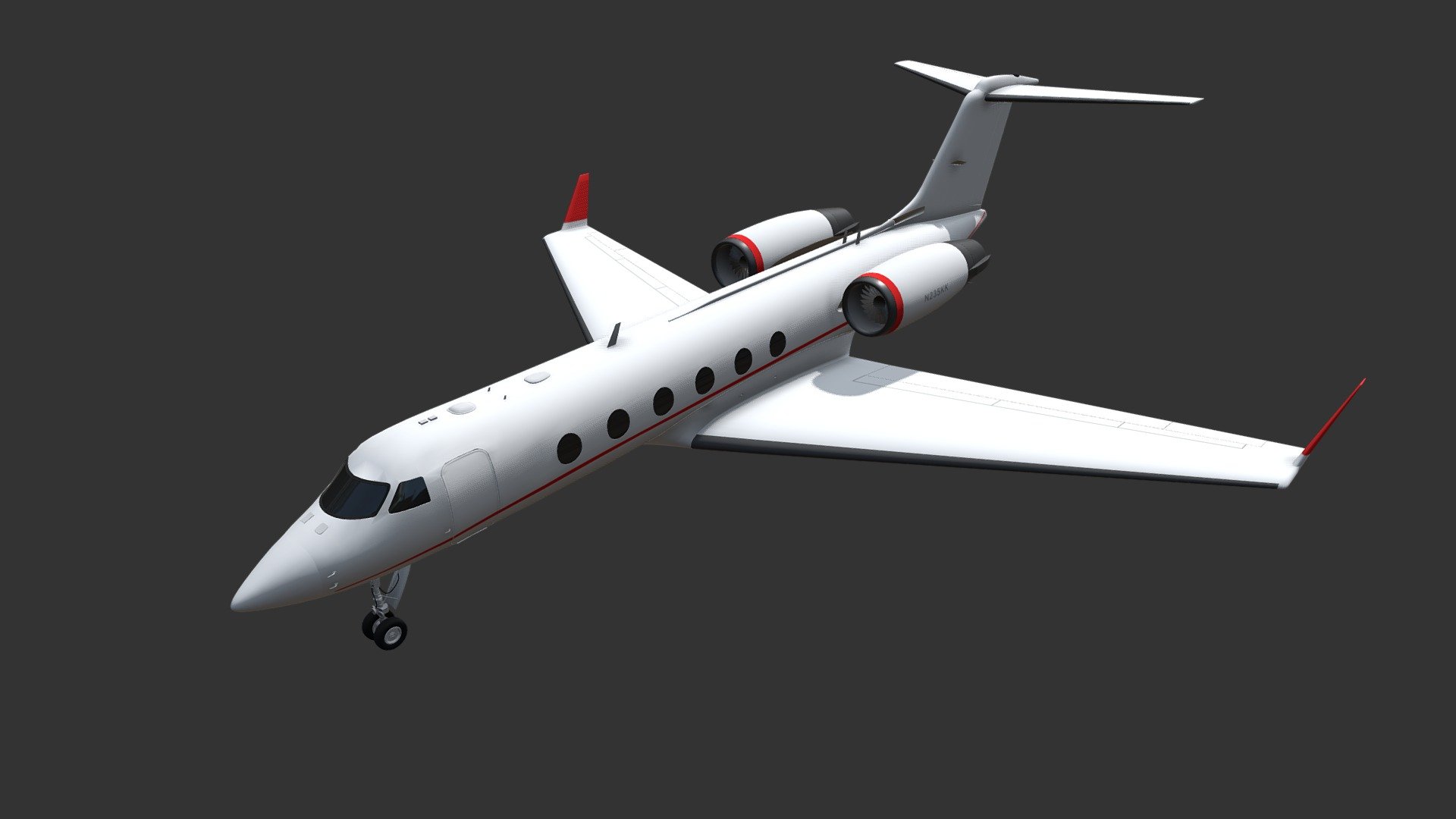 Detailed 3d model of Gulfstream aeroplane business jet.

Included Formats:

3ds Max

3D Studio

Lightwave

Softimage

OBJ