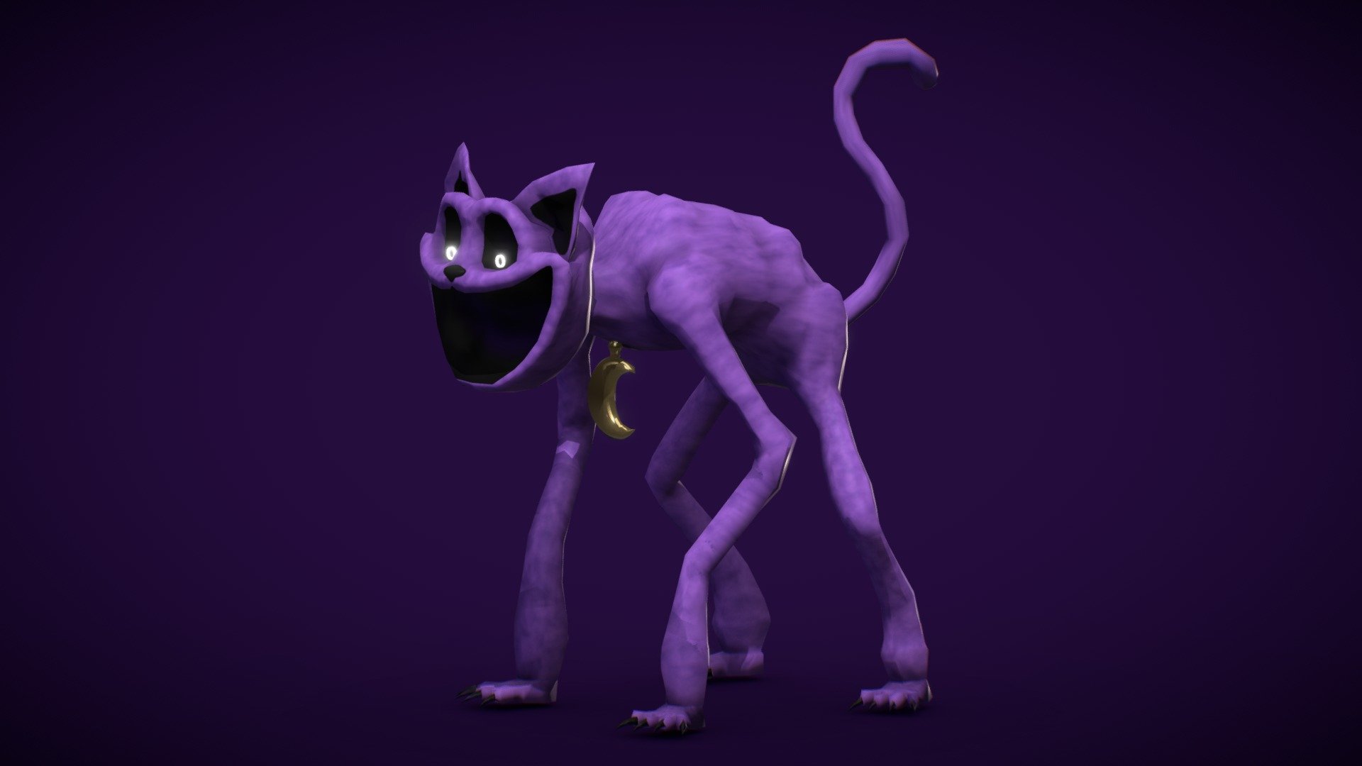 a low poly fan art of the &ldquo;Catnap