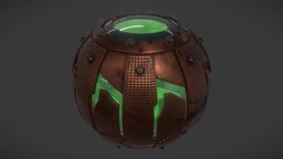 Green Goblin Pumpkin Grenade green, goblin, grenade, bomb, spiderman, supervillain, greengoblin, spiderverse, tomholland, pumpkin, nowayhome