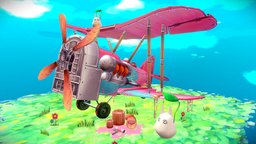 Stylized WW1 Plane - SE.5a 'Hisso' dae, cute, japan, worldwar, ghibli, aircraft, engine, ww1, miyazaki, kawaii, totoro, aeroplano, howest, daehowest, diffuseonly, worldwar1, stylized-handpainted, studioghibli, ww1plane, stylized-texture, stylizedart, handpainted, lowpoly, gameart, gameasset, plane, stylized, gameart2021