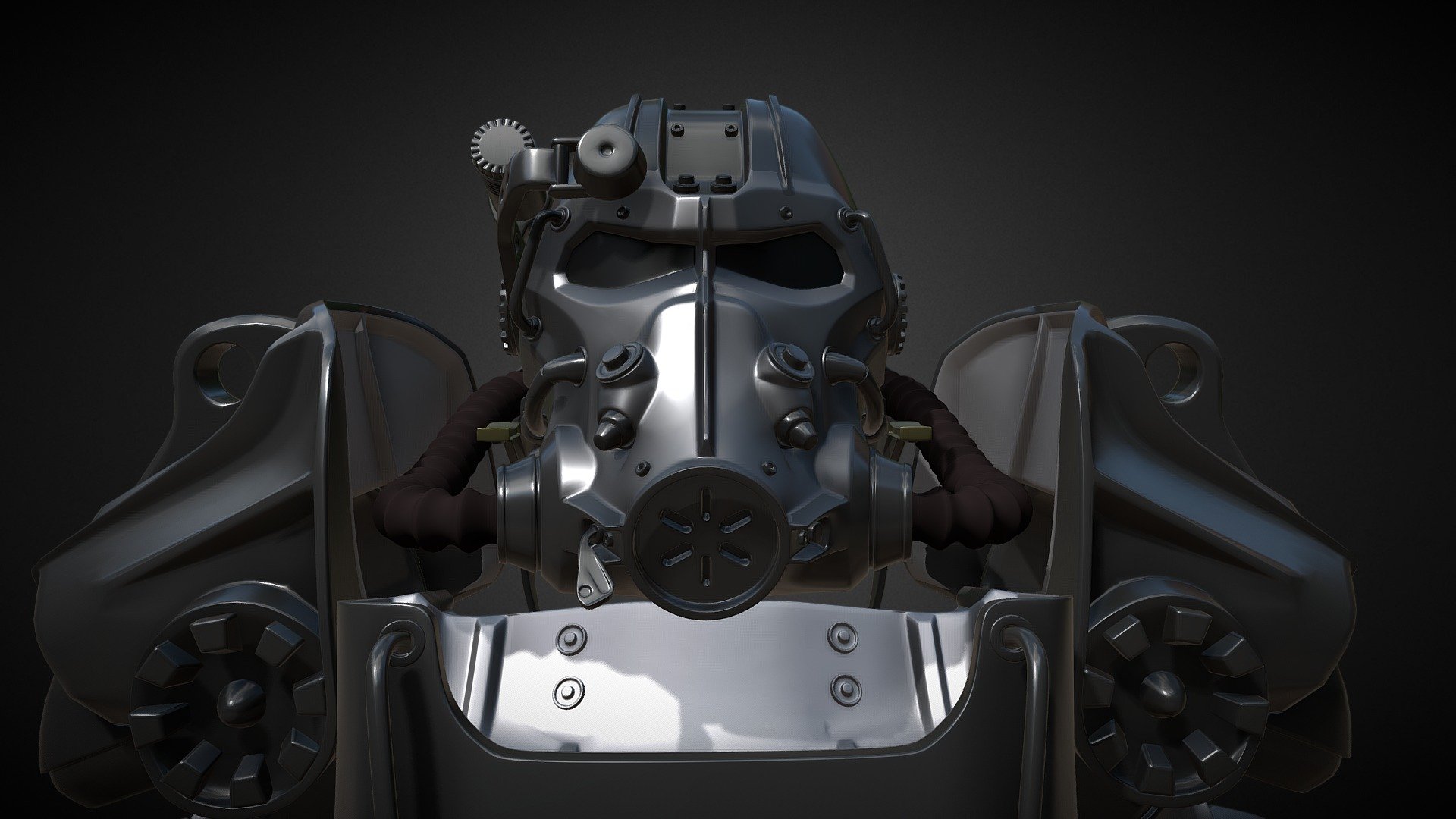 This model created for 3DPrinting. It can open parts as in game. Height - 40cm This model include separate parts at STL files

All questions about the purchase, ask me on my e-mail

The frame for this armor - https://skfb.ly/6IDyy .
This armor + frame - https://skfb.ly/6MsDK

In some slicers, the model master can be very small. To solve this problem, you just need to enlarge the part by 10 times.