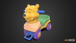 [Game-Ready] Kids Bike Baby Car, Tricycles bicycle, kids, vintage, retro, used, ar, 3dscanning, photogrametry, fbx, realistic, realism, 3d-model, 3dscaning, kidsbike, realitycapture, 3dscan, 3dmodel, forchildren, noai