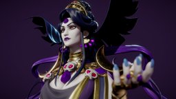 Nyx (Hades fanart) fanart, realtime, nyx, hades, character