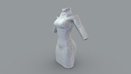Shoulders Cutout Turtle Neck Jumper Mini Dress turtle, mini, neck, winter, back, fashion, girls, long, clothes, jumper, dress, realistic, real, sweater, womens, cutout, wear, shoulders, knitted, rolled, pbr, low, poly, female, knitwork
