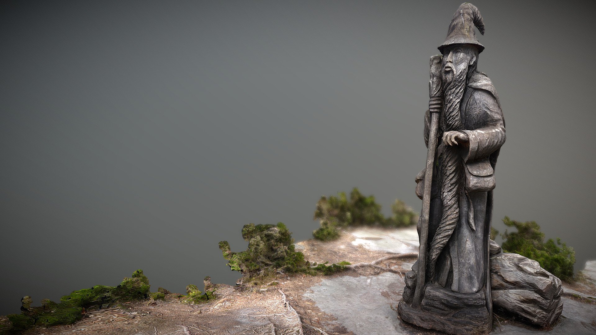 69 photos taken on Sony RX100 M3 and processed with photoscan and meshmixer.

This wooden statue is approx. 8 feet high.

Unfortunately, the sun wasn't being particularly helpful for this scan as it kept popping out from behind the clouds for some of the shots.

Haven't had chance to &lsquo;de-light' the model yet, but will do so at some point to try and erradicate the baked in shadows - and the texture needs a little work ;-)