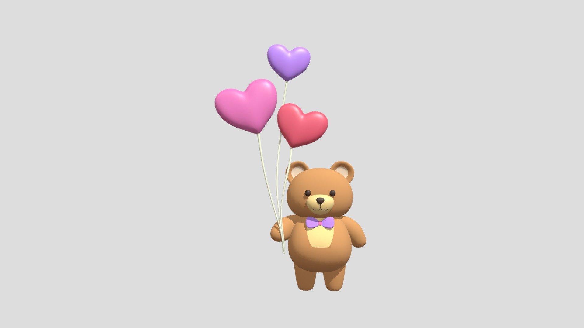 Love. Valentine's day cute teddy bear with heartshaped balloons.


SketchfabWeeklyChallenge2023