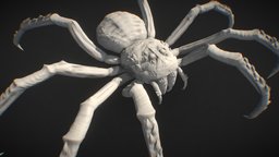 Kumonga Sculpt Progress sculpt, spider, freelance, godzilla, character, 3d, zbrush