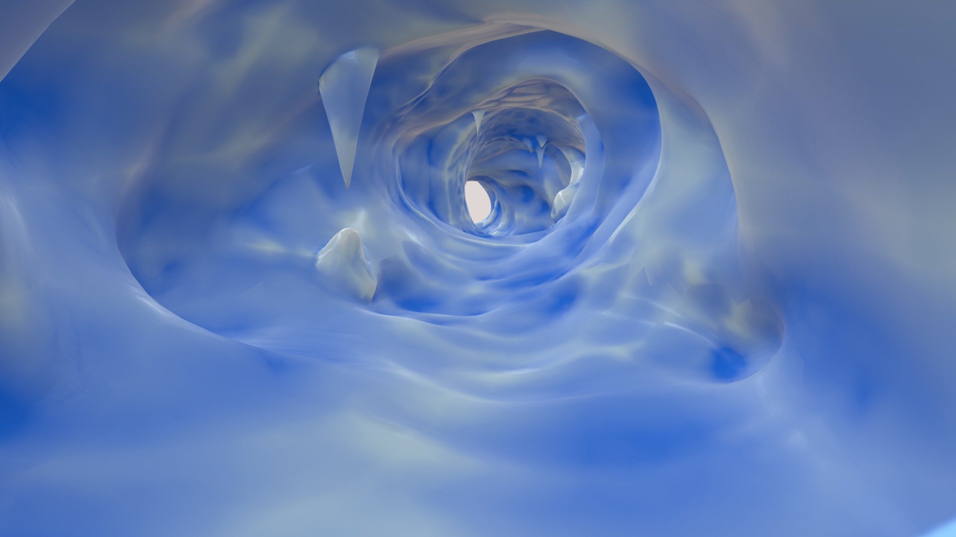 An Ice cave to decorate your game world, with a long path to discover