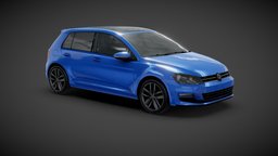 VW Golf Highline Ext Max 2015 golf, transportation, beetle, volks, coche, vw, volkswagen, jetta, vehiculo, 2015, highline, 3d, vehicle, model, car