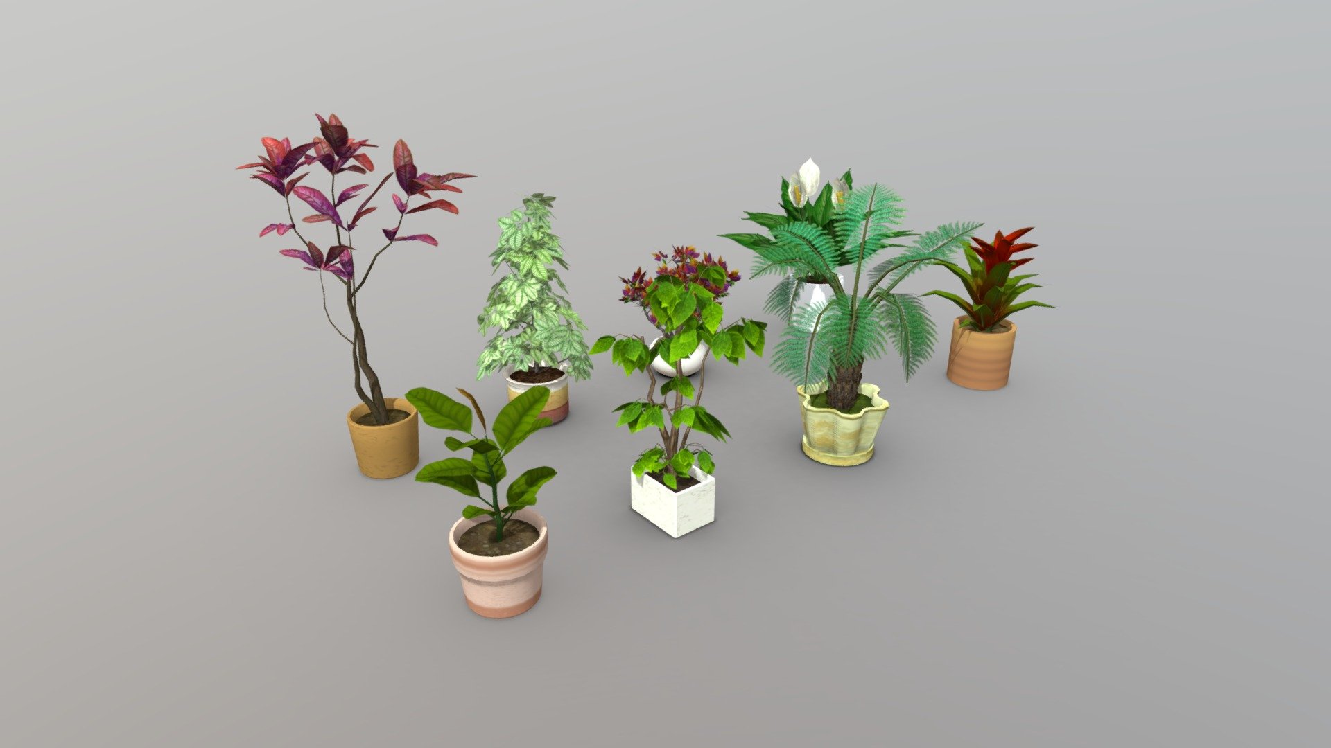 Lowpoly Indoor Potted Plant:




Lowpoly, Game ready, Optimized, VR/AR app

Contain: 8 indoor potted plants (1500 tris for each plant)

File type: Autodesk Maya(native), FBX, Obj
