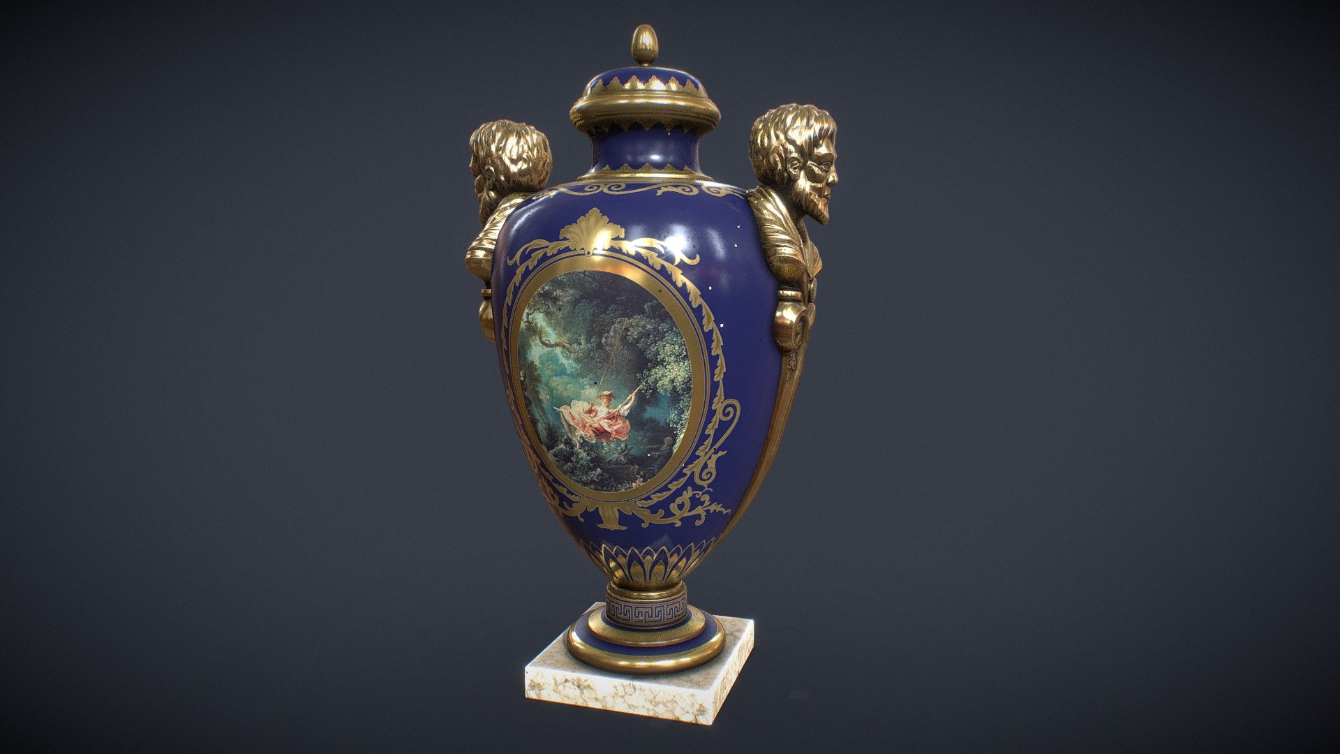 Hi Everyone ! This is an asset made for a personal project of a victorian scenary, this vase will go over the top of the shelf!

Made with Maya, PS and Substance.

You will find in the package Scene file, FBX and 4k Textures.
If you have any customs need, please feel free to contact me.