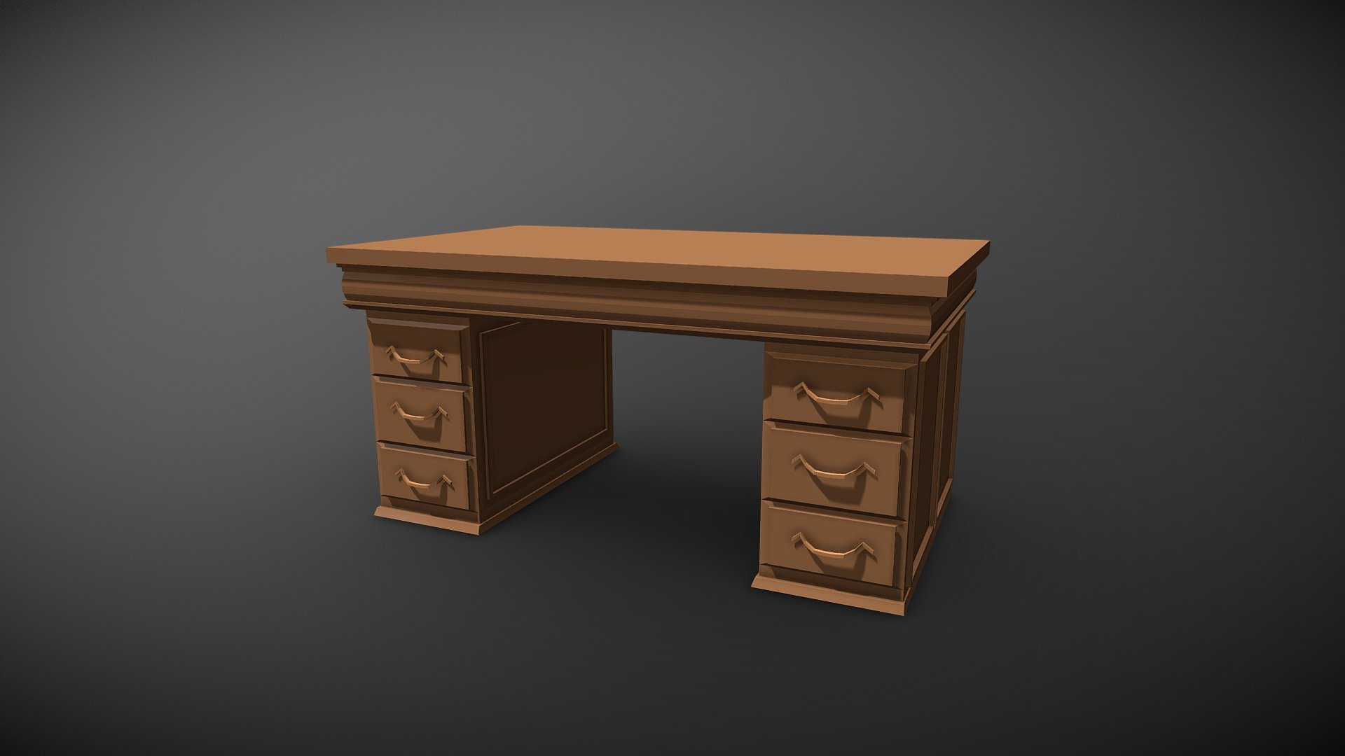 Big wood boss office table
