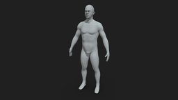 Base_male_mesh body, basemesh, man, human, male