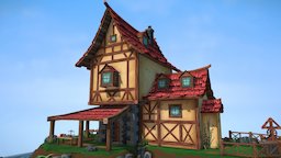 Pottery Island dae, scene, island, diorama, old, nature, daehowest, daehowest2016, gg2016, oldplace, gameart, house, fantasy