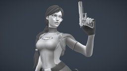 Lara Croft - 40 Fhatoms fanart, videogames, videogame, handpaint, realtime, playstation, lara, psx, tombraider, video-games, laracroft, playstation1, tombraider2, hanpaintedtextures, fanart3d, fanartwork, character, handpainted, tomb, handpainted-lowpoly, noai