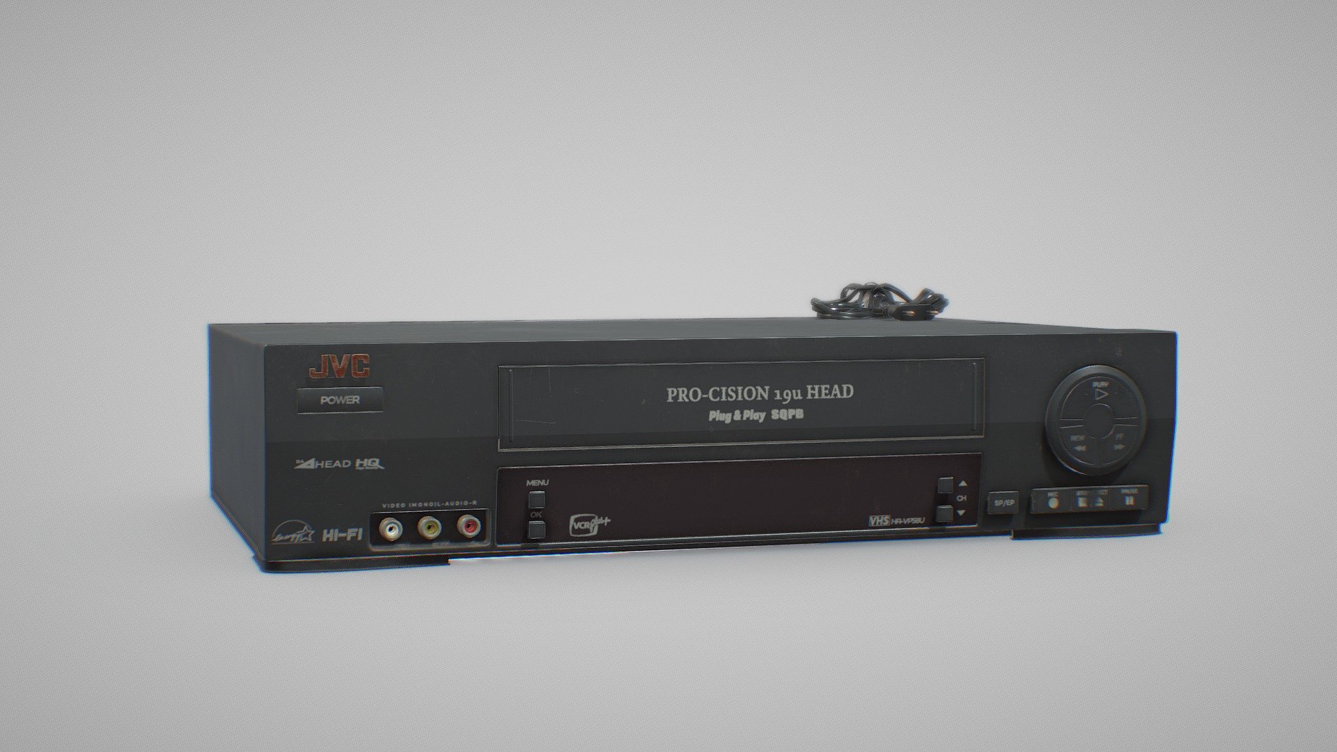 VHS Player JVC HR-VP584 VCR Player VHS Recorder

File Format .obj .ma .fbx

textures in.Tga PBR Textures

Production-Ready - film, game and advertising