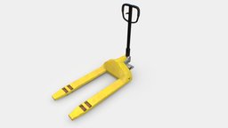 Industrial Pallet Truck Trolley 2 storage, trolley, truck, pallet, jack, warehouse, fork, store, cargo, tool, hydraulic, pbr, factory, industrial