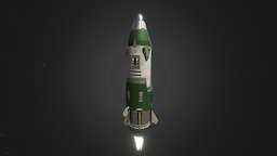 Rusted Warfare - Nuclear Missile missile, nuclear, rusted, rts, stars, warfare, rocket, warhead, substance-painter, space