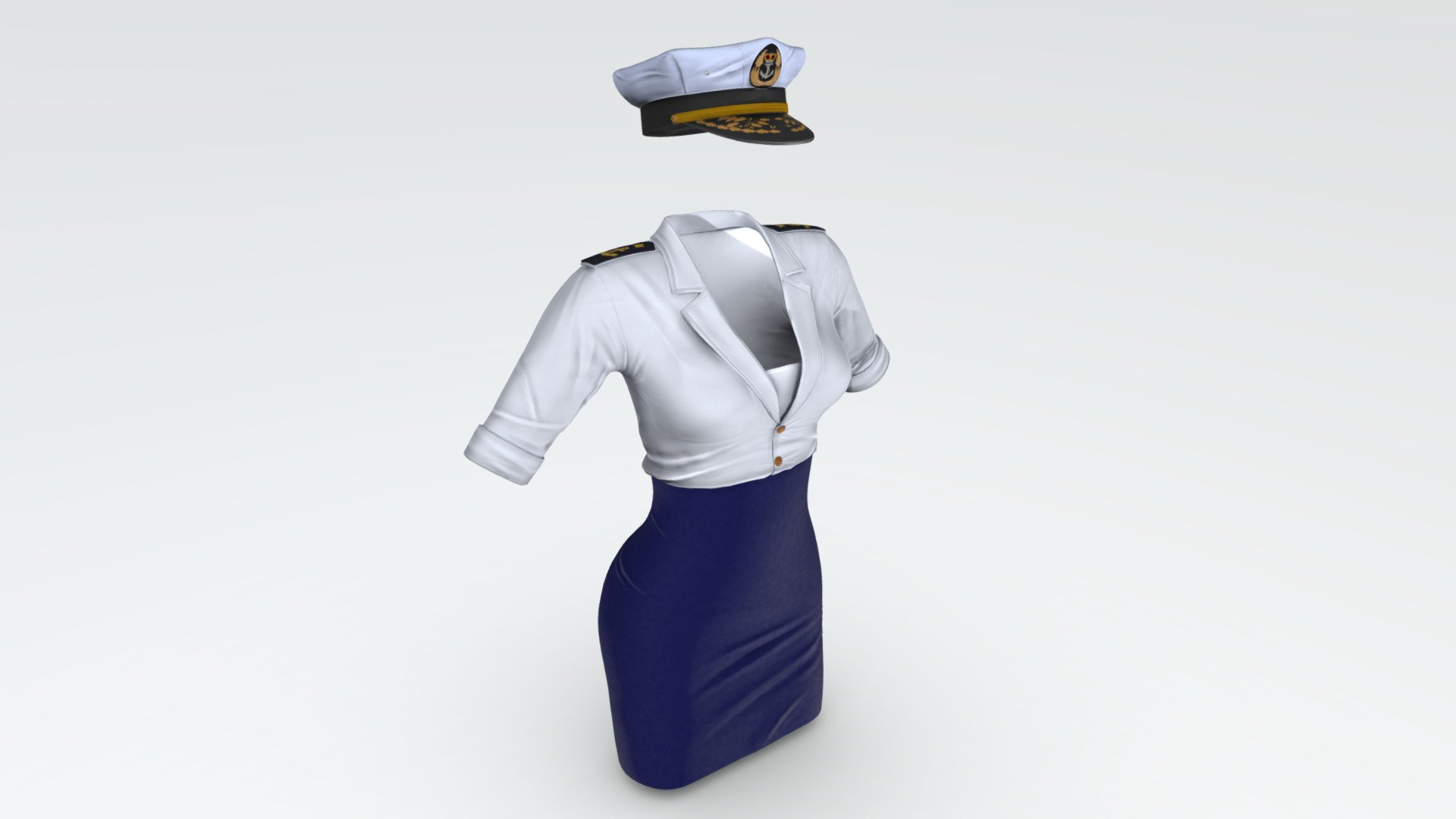 Uniform + Cap

Can be fitted to any character

Clean topology

No overlapping smart optimum unwrapped UVs

High-quality realistic textures

FBX, OBJ, gITF, USDZ (request other formats)

PBR or Classic

Please ask any other questions.

Type     user:3dia &ldquo;search term