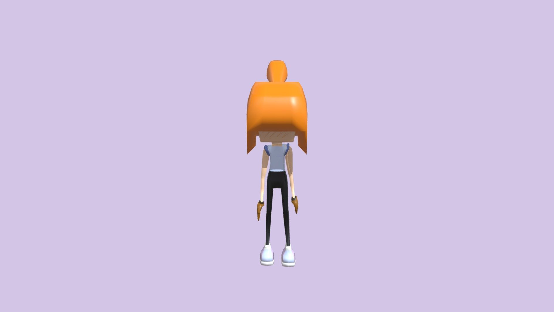 I made this cute lil girl for a game i made 
the game is a freerun game 
where the player needs to run to the end of some streets with help of powerups and this cute lil girl is you running thru a comic world