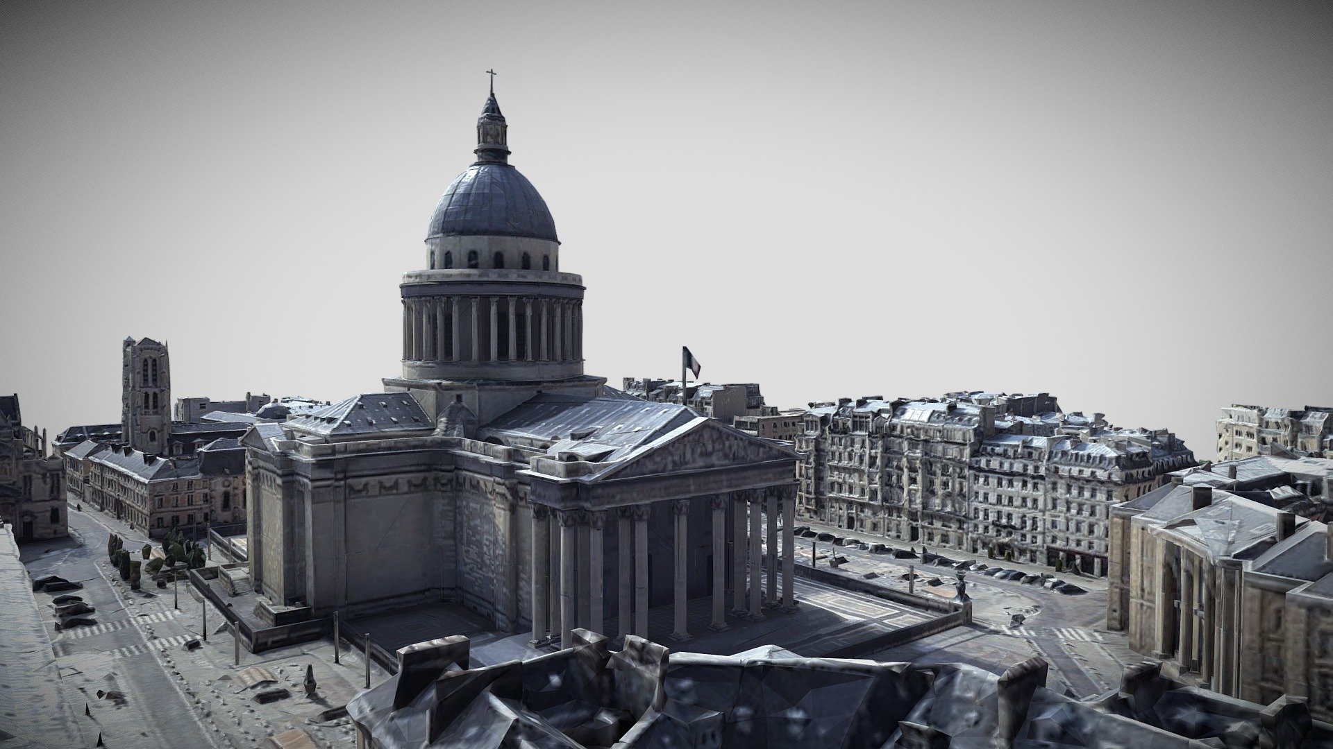 The Panthéon, from the Classical Greek word πάνθειον, pántheion, is a monument in the 5th arrondissement of Paris, France. It stands in the Latin Quarter, atop the Montagne Sainte-Geneviève, in the center of the Place du Panthéon, which was named after it. The edifice was built between 1758 and 1790, from designs by Jacques-Germain Soufflot, at the behest of King Louis XV of France; the king intended it as a church dedicated to Saint Genevieve, Paris' patron saint, whose relics were to be housed in the church. Neither Soufflot nor Louis XV lived to see the church completed.

source : wikipedia



Kindly support me on Patreon and Artsation

I really need  your support to continue. 😁
