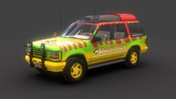 Ford Explorer 1992 Jurassic Park ford, transport, civil, explorer, turism, vehicle, car, fordexplorer