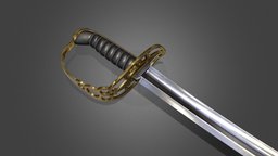 British 1803 Slot Hilt Infantry Sabre victorian, modern, rpg, warrior, hunter, army, british, hunting, historical, cutlass, infantry, renaissance, hunt, saber, officer, sabre, english, cutting, waterloo, napoleon, napoleonic, pirates-of-the-caribbean, fantasy-sword, georgian, fantasyweapon, huntingknife, napoleonic-wars, british-army, weapon, sword, pirate, fantasy, britishheritage