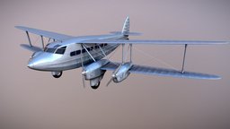 De Havilland Express DH86 Aeroplane vintage, aeroplane, aircraft, 1930s