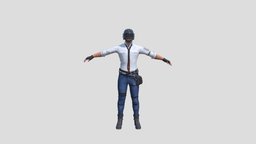 Pubg Male Model fbx, battlegrounds, pubg, playerunknowns-battlegrounds, pubgmodel, game, 3dmodel, male
