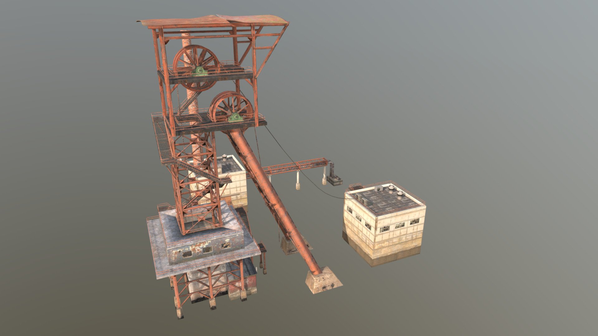 3D Mining Tower
The pack has highly detailed mining tower ready for use in your project. Just drag and drop prefabs into your scene and achieve beautiful results in no time. Available formats FBX, 3DS Max 2017



We are here to empower the creators. Please contact us via the [Contact US](https://aaanimators.com/#contact-area) page if you are having issues with our assets. 




The following document provides a highly detailed description of the asset:
[READ ME]()




**Mesh complexities:**


Mining01 45712 verts; 48144 tris; 7 submeshes uv

Vent 715 verts; 808 tris uv



Includes 8 sets of textures with 2 materials:



● Diffuse

● Normal