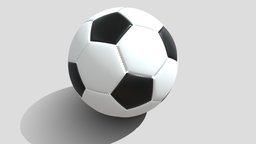 Soccer ball in Blender and other formats dxf, stl, field, juego, obj, play, soccer, fbx, balon, futbol, eevee, fifa, pelota, soccerball, 282, cancha, glb, game, blender, cycles, ball, jugar