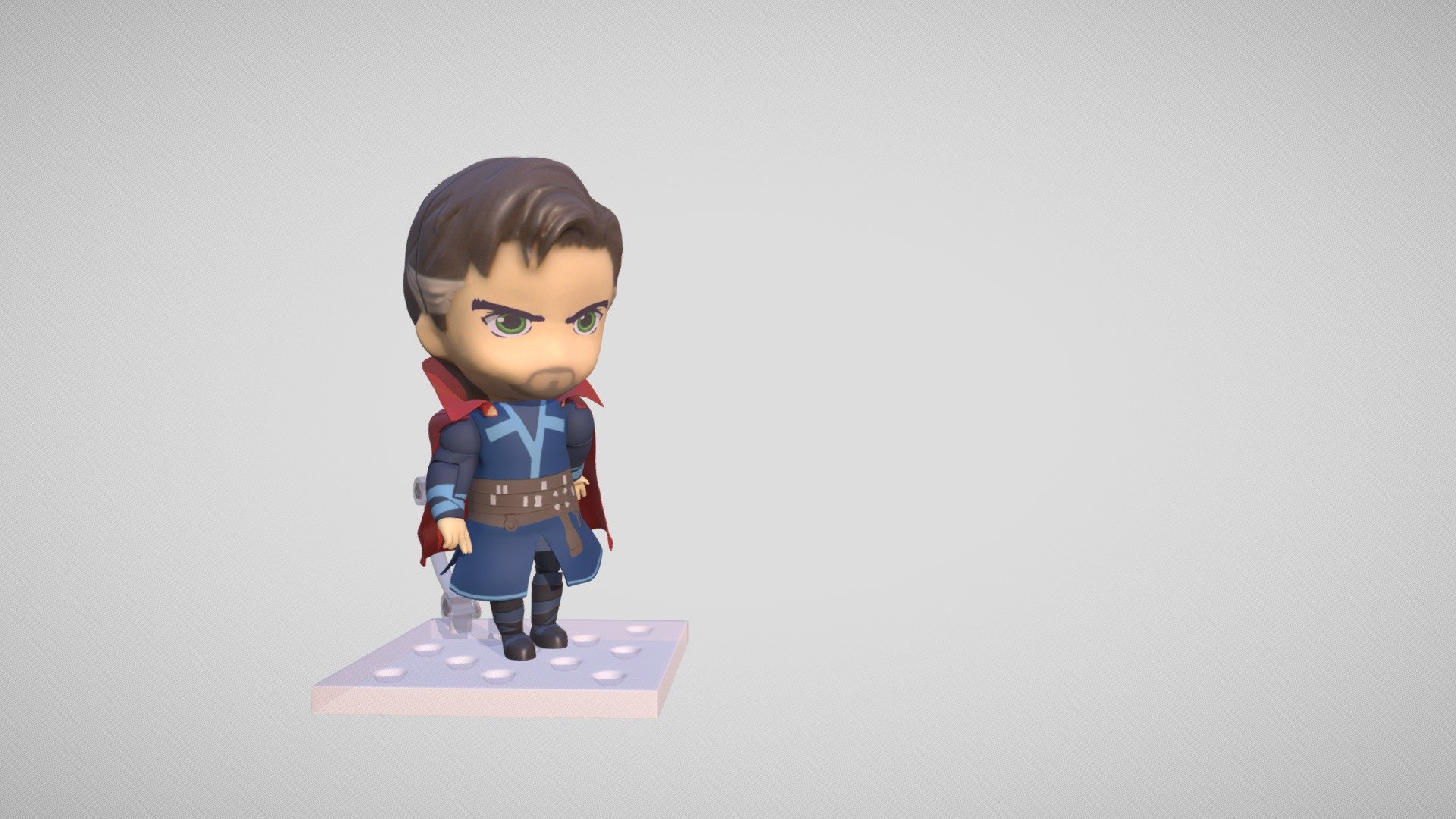 Dr.Strange Toy version
Head model created in Maya and sculpted in Z Brust
Texture of head Generate from the Texture
Rest everything Painted in Substance Painter