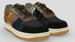 Travis Scott X Nike Air Force One 1 people, fashion, urban, secondlife, ar, shoes, nike, trainer, woman, footwear, sneaker, adidas, wear, sims, jordan, apparel, streetwear, shoescan, character, man