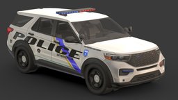 Police Car # 2 police, vehicles, pack, new, interceptor, taxi, dodge, cop, 2d, polar, magnum, fbi, police-car, mopar, policecar, carpolice, low-poly, 3d, vehicle, texture, model, car, free, carpack