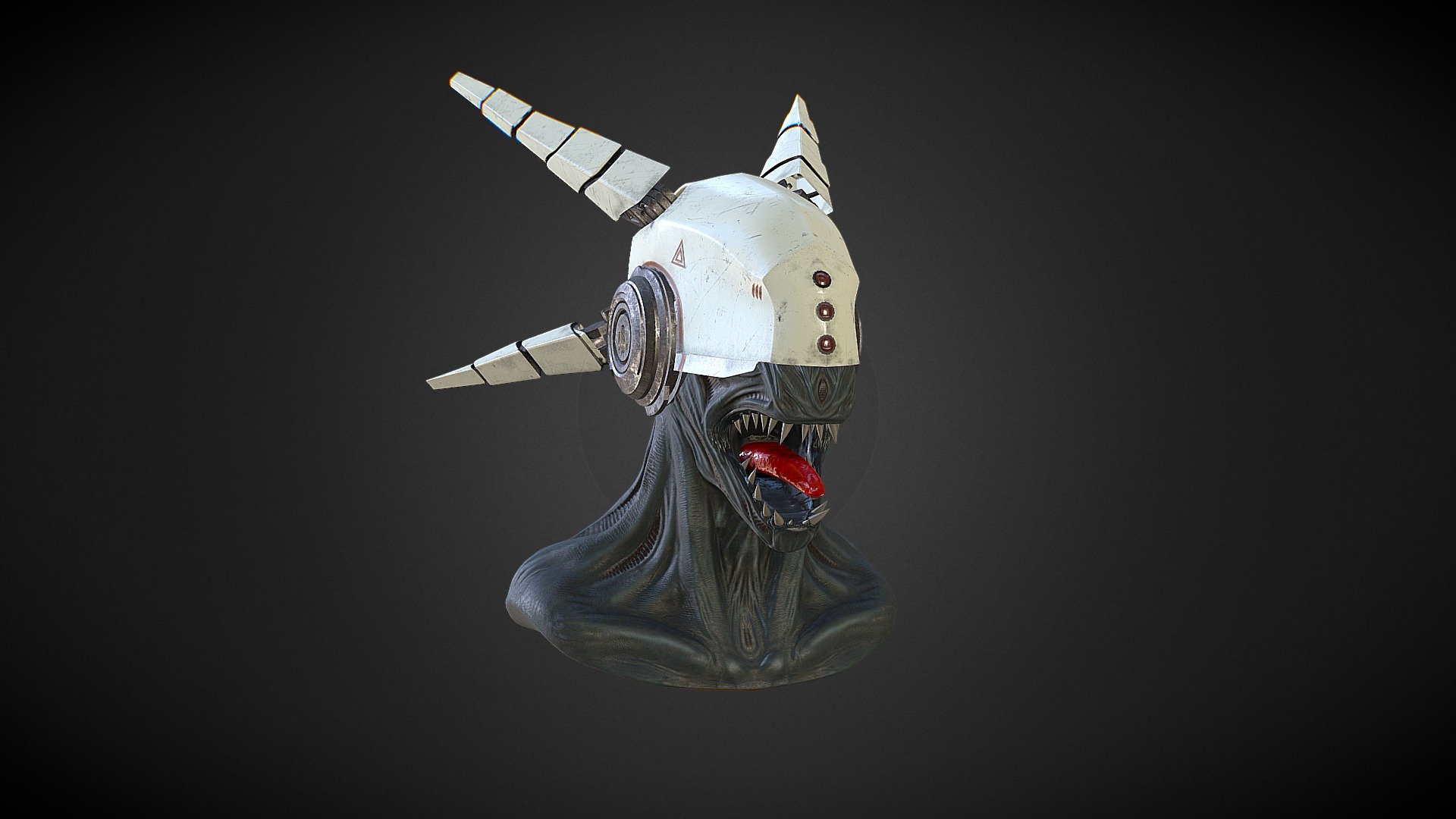 Started as a sculpting exercise, took it a bit further.

Blender/Quixel/Photoshop

(The model uploaded here is the mid-poly version)